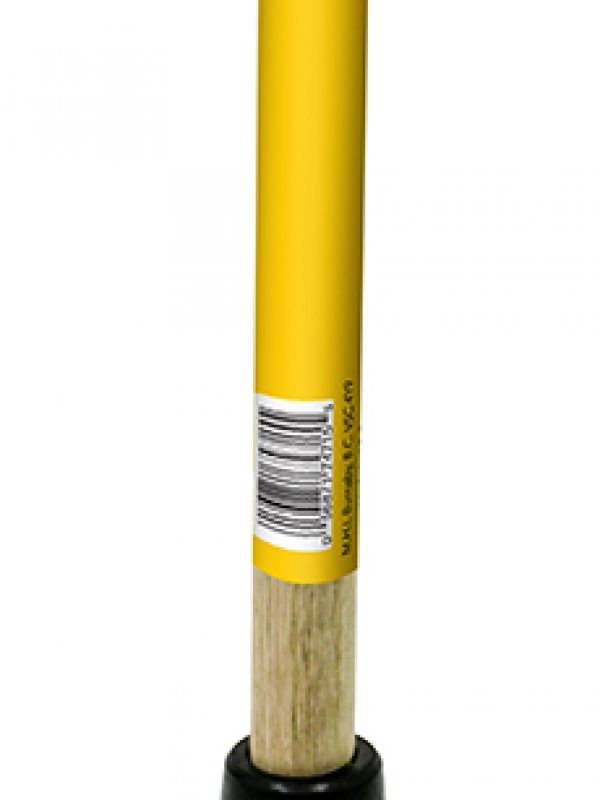 Black Sink Plunger with Wooden Handle