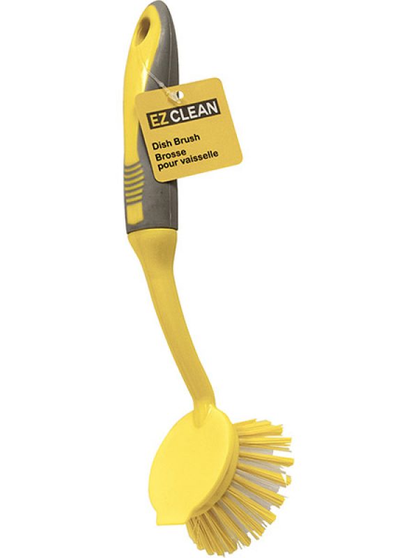 Dish Brush with Yellow/Grey Handle