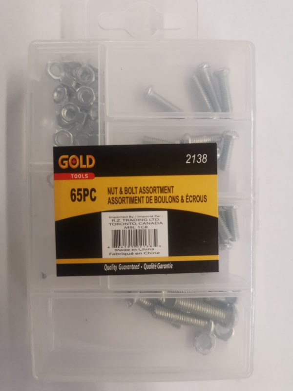 Nut Bolt Assortment 65pc
