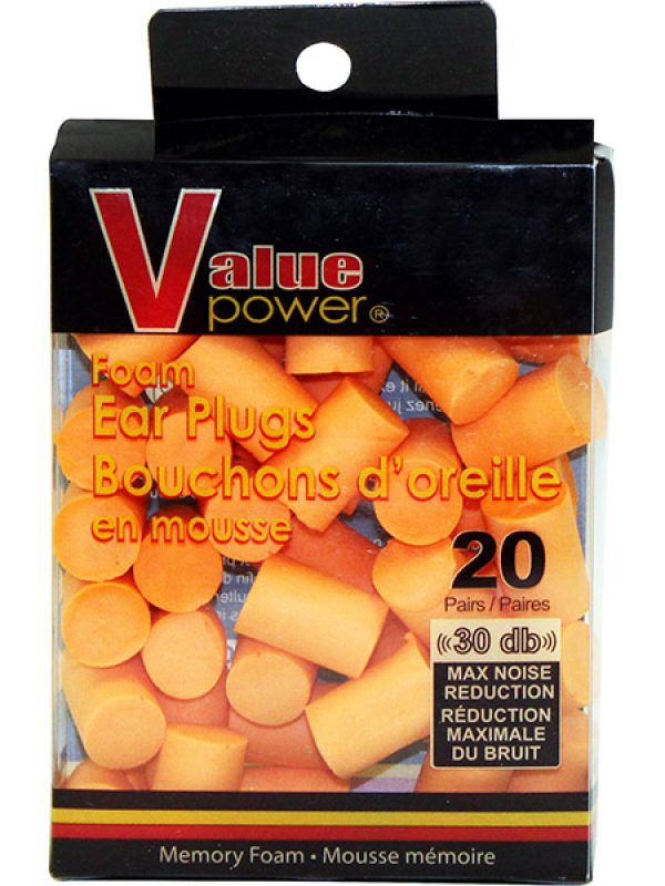 Foam Ear Plugs 20 Pairs