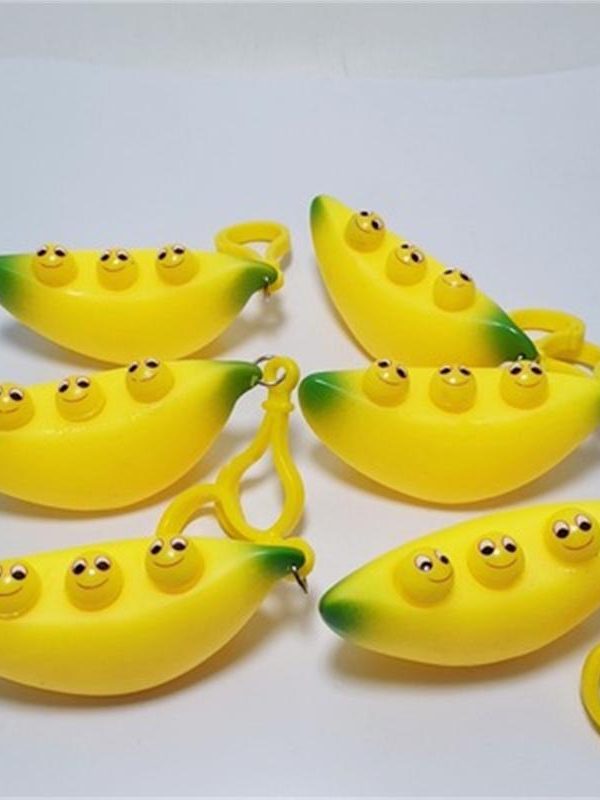 Fidget Banana Keychain