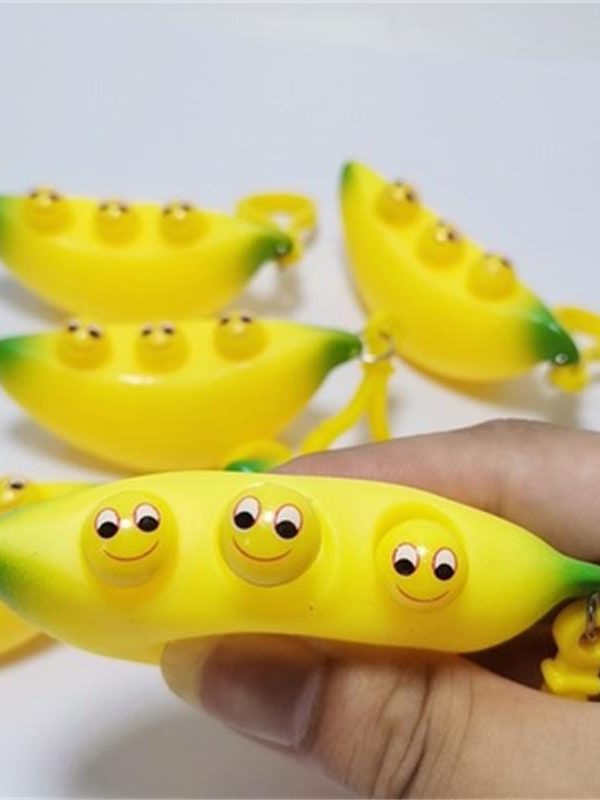 Fidget Banana Keychain