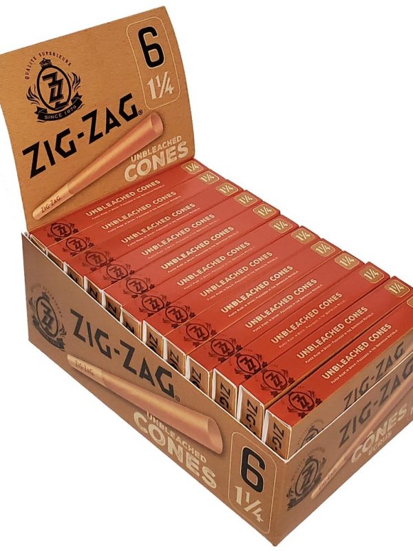 Zig Zag Unbleached Cone 1-1/4