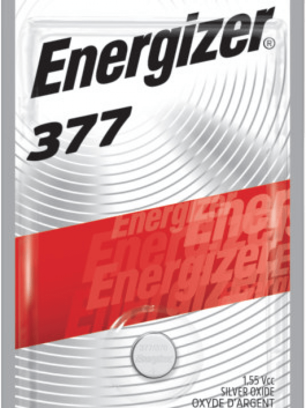 Energizer 377 1.55Vcc Silver Oxide Battery 1ct