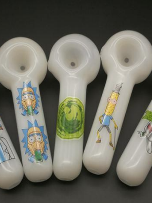 Rick Morty Glass Pipe