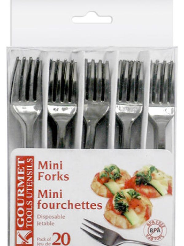 Mini Disposable Cocktail Fork 20Pk