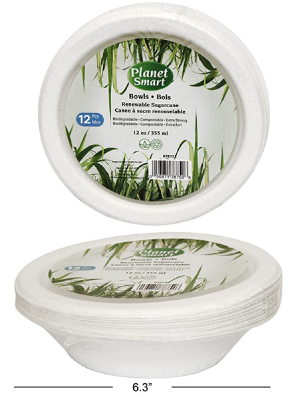 12oz Compostable Bowl 12PK